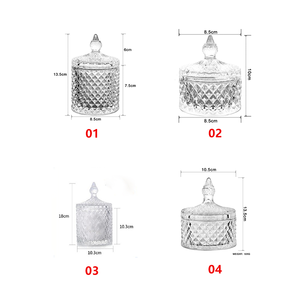 Venta al por Mayor de Frascos de Vidrio Transparente WHY78 con Tapa para Almacenamiento de Alimentos, Dulces, Frutos Secos, Contenedor Multigrain para Cocina - Product Image 4