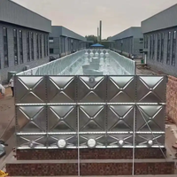 Industrieller 100.000-Liter-Wassertank, feuerverzinkter Wellblechstahl-Aquakultur- und Regenwassertank 50m³ mit Zubehör