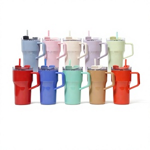 Vaso Térmico de Lujo 2026 de 30oz y 40oz con Asa, Venta al por Mayor, Logotipo Personalizado, Acero Inoxidable, Aislamiento al Vacío, Taza de Viaje para Café con Pajita - Product Image 1