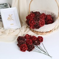 Bouquet de roses éternelles multicolores en option, cadeau romantique pour la Saint-Valentin, la fête des mères, un anniversaire, une décoration de maison ou de fête
