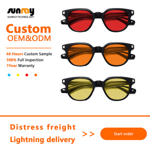 Lunettes anti-lumière bleue 2025, filtre anti-lumière bleue, lunettes de soleil OEM, verres orange, verres rouges, lunettes anti-lumière bleue, lunettes de vue - Product Image 2