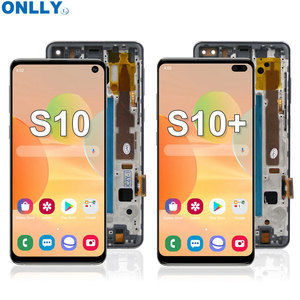 ขายดีที่สุดสำหรับ Samsung Galaxy S10 PLUS S21 <span class=keywords><strong>S20</strong></span> G975หน้าจอ LCD และชุดประกอบ Digitizer + ส่วนกรอบสีดำ - Product Image 2