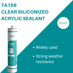 Scellant <span class=keywords><strong>acrylique</strong></span> transparent siliconé à base d'eau résistant aux intempéries de 300 ml, monocomposant, forte résistance d'étanchéité - Product Image 1