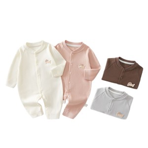 Baby Romper Long Sleeve 100 Cotton Class A Newborn Clothes Unisex Spring Autumn <b>Base</b> <b>Layer</b> - Product Image 5