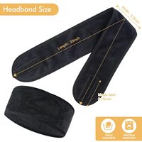 Logo personnalisé Spa Bandeau Ultra Doux Réglable Lavage Du Visage Bandeau Tissu Éponge Stretch pour Lavage Du Visage Douche Masque Facial Yoga