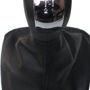 Car Gear <b>Shift</b> <b>Knob</b> Leather Off White Black Ergonomic For Skoda Octavia 1ZD711113RYP - Product Image 5