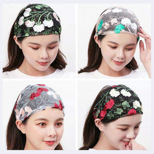 Nouveaux bandeaux en dentelle florale pour femmes, rétro, triangle, creux, foulard, chapeau, voyage, bandeau à fleurs de pivoine, accessoires pour cheveux - Product Image 6