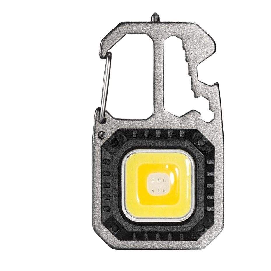 Mini LED Flashlight Portable Work Light Office Workshop Pocket Keychain USB Rechargeable IP65 Waterproof 5000K Daylight 500lm