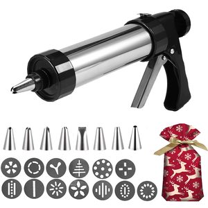 Hot Sale Stainless Steel Cookie Gun <strong>Kit</strong> with 13 Discs and 8 Icing Tips Cookie Press Gun for DIY <strong>Biscuit</strong> Maker and <strong>Decoration</strong> - Product Image 1