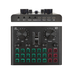 Paquete de Mezclador de Podcast y Música Todo en Uno, Plug-and-Play, con Tarjeta de Sonido para PC, Equipo de Grabación en Vivo, Autotune y Cambiador de Voz - Product Image 5
