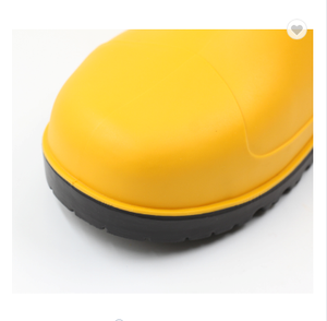 Stivali da <span class=keywords><strong>pioggia</strong></span> impermeabili da <span class=keywords><strong>uomo</strong></span> in giallo e blu con Logo personalizzato accettato scarpe in PVC economiche con puntali di sicurezza stivali da <span class=keywords><strong>pioggia</strong></span> - Product Image 4