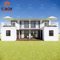 Cbox Construction rapide Villa modulaire préfabriquée de luxe Démontable Restaurant Bureau Insonorisé Hôtel Resort Bar Maison conteneur en kit
