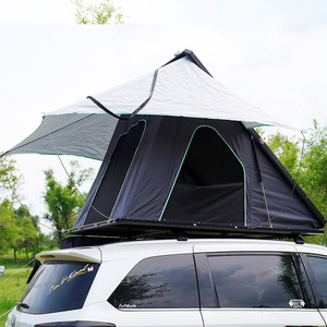 Tente de toit triangulaire en toile <span class=keywords><strong>Volkswagen</strong></span> pour SUV 4x4 tout-terrain, imperméable, pour <span class=keywords><strong>camping</strong></span> en extérieur, 4 personnes, été, quatre saisons - Product Image 2