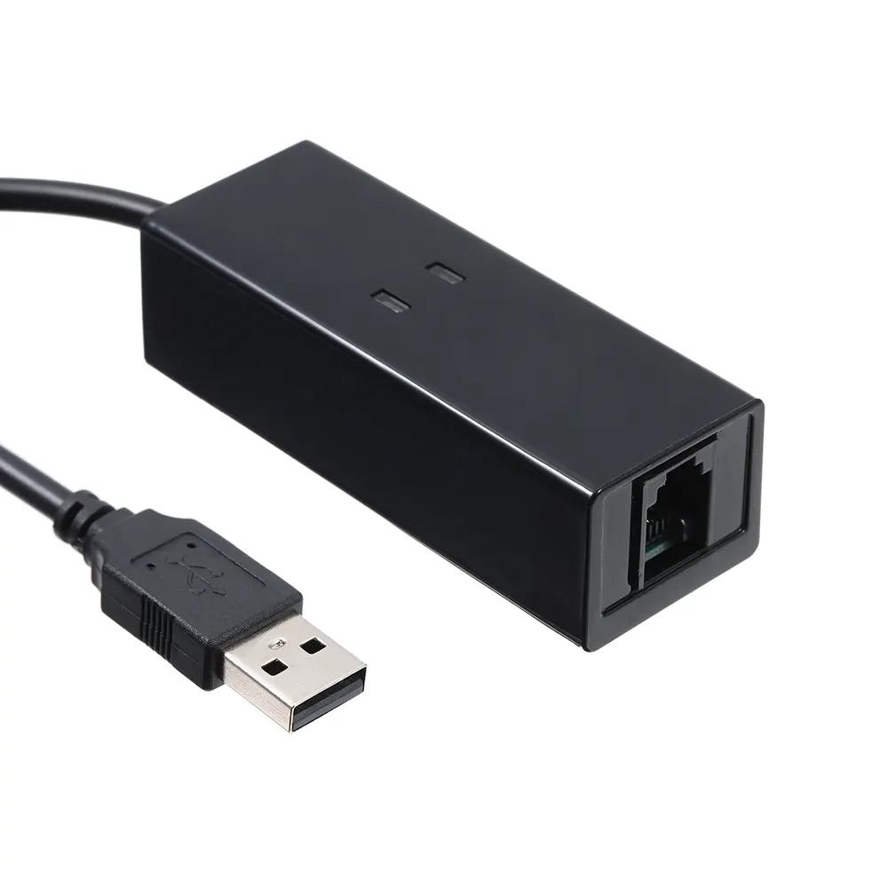 Modem USB 56K externe RJ11 vers adaptateur USB, V.92 Modem de données multifonctionnel pour 64 bits WIN10/WIN8.1/WIN8/WIN7
