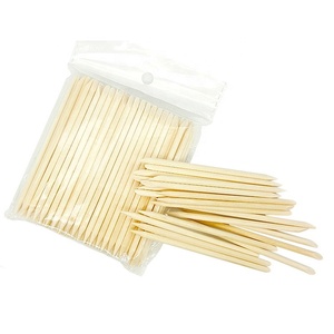 Bastoncini Monouso a Doppia Punta di Alta Qualità con Lima per Unghie e Spingicuticole in Legno d'Arancio per Manicure - Product Image 6