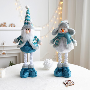 Vente en gros <span class=keywords><strong>de</strong></span> décorations <span class=keywords><strong>de</strong></span> <span class=keywords><strong>Noël</strong></span> Père <span class=keywords><strong>Noël</strong></span> rétractable bonhomme <span class=keywords><strong>de</strong></span> neige wapiti bleu figurine poupées décorer cadeau <span class=keywords><strong>de</strong></span> <span class=keywords><strong>Noël</strong></span> - Product Image 4
