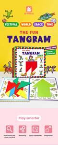 Kit d'aventure Tangram amusant personnalisé avec 4 livres thématiques <span class=keywords><strong>et</strong></span> boîte de rangement <span class=keywords><strong>jeu</strong></span> de puzzle STEM pour les compétences d'observation - Product Image 2