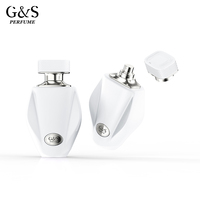 Fabrication vente en gros 30ml 50ml 100ml Elegent bouteille de parfum de luxe transparente vide avec logo personnalisé