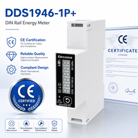 Medidor de Energía Monofásico para Riel DIN, Medidor Digital de Energía para Edificios, 100A, Conexión Directa, RS485, Modbus RTU, Pantalla LCD de 18 mm, 1DIN
