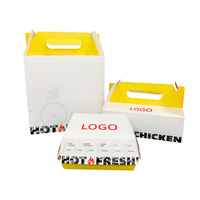 Emballage alimentaire à emporter jetable Go Burger Boxes Conteneur personnalisé pour frites restauration Pépites frites laminage brillant