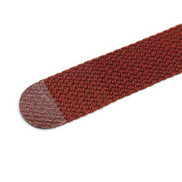 Bracelet de montre réglable en nylon à deux tons avec boucle en acier inoxydable 316L, bracelet de montre Perlon 18 mm 20 mm 22 mm