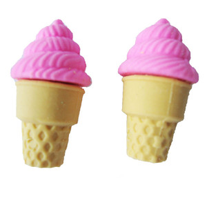 Borrador 3D con Forma de Comida, Juego de Papelería para Niños, Borrador de Goma No Tóxico, Borrador Kawaii con Forma de Helado de Alta Calidad - Product Image 2
