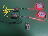 Contrôleur LED 30A 5V-24V DC Mono CCT Monochrome RGB RGBW RGBWC avec câble réseau RJ45, synchronisation musicale et télécommande RF