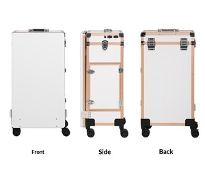 Valigetta per Trucco di Alta Gamma con Manico, Grande Capacità, Design Pieghevole, Porta di Ricarica, Luce Bluetooth - Appositamente Progettata per Truccatori Professionisti - Product Image 5