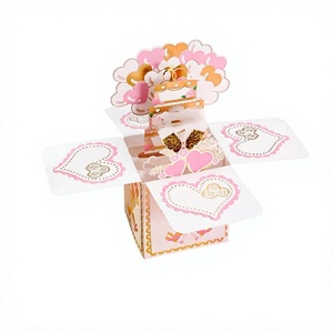 Tarjeta de Invitación de Boda 3D Pop Up, Celebración de Matrimonio de Lujo, Papel de Alta Calidad, Ecológico - Product Image 1