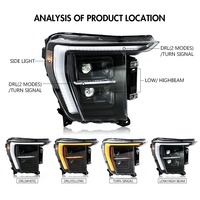 Phares HETOP F150 Raptor 2021-2026 – Amélioration LED pour voiture, feux de jour DRL, Plug and Play, accessoires de phares avant pour Ford