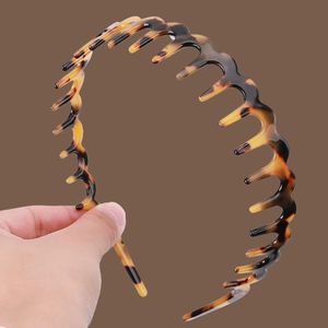 New Women's Fashion Washing Face Hairband Retro Acetate Leopard <strong>Headband</strong> Toothed <strong>Alice</strong> Band Acetate <strong>Headband</strong> - Product Image 6