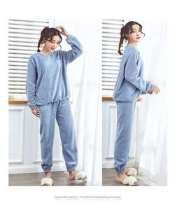 Plus <b>Velvet</b> Padded Warm Pajama Pants <b>Women's</b> Autumn Winter Knitted Home Wear Sleepwear <b>for</b> Sleeping Coral <b>Velvet</b> <b>Trousers</b> - Product Image 6