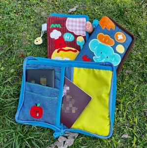 กระเป๋าผ้าใบใส่หนังสือเดินทางสุดสร้างสรรค์สำหรับ<span class=keywords><strong>ลูก</strong></span>สุนัขและช้างกระเป๋าสตางค์ผ้าแคนวาสสำหรับใส่ของและของขวัญแบบพับได้ - Product Image 2