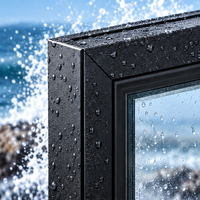 Portes à battants en aluminium à rupture de pont thermique avec options de verre personnalisées pour les hôtels de bord de mer, les complexes hôteliers et les projets de villas côtières