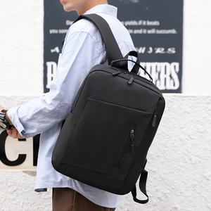 New Fashion Geometric Zipper Waterproof Softback Laptop <b>Backpack</b> with USB Anti-Theft <b>Nylon</b> Office Computer 20-39L - Product Image 5