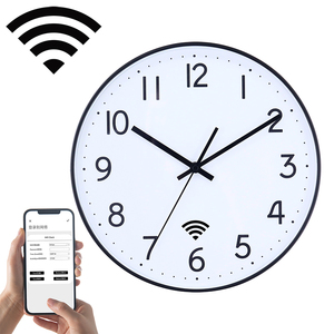 Auto Set Wall <b>Clock</b> Plastic Quartz Design for Living Room Single Face Needle Display - Product Image 2