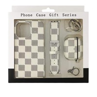 Fundas de Teléfono Personalizadas Weview de Cuero, Impermeables y Resistentes a Golpes, Serie de Regalo para 12/13/14/15 Pro Max con Correa de Reloj