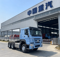 Camion tracteur Howo 6x4 d'occasion, 10 roues, 375 CV, moteur Weichai Euro3, pour le transport de marchandises lourdes dans les mines d'Afrique