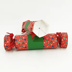 Custom Size Candy Christmas Box Crackers Snaps Toy Party Decorations Wholesale Christmas Crackers Snaps