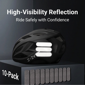 Adesivo Riflettente Nero Argento, Decalcomania di Sicurezza Autoadesiva <span class=keywords><strong>per</strong></span> Auto, <span class=keywords><strong>Moto</strong></span>, ATV, Casco - Product Image 2
