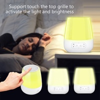 Lampe de chevet Hi-FiD nouvelle arrivée pour l'aide au sommeil, 20 sons apaisants, RGB 13 couleurs, contrôle tactile, veilleuse, machine à bruit blanc