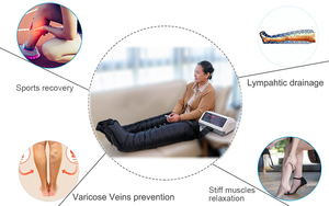 Masseur pneumatique à compression à 12 chambres CE pour la récupération des jambes, drainage lymphatique pour les personnes qui restent longtemps debout, sédentaires et alitées - Product Image 4
