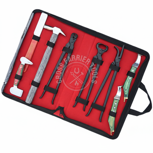 Outils de maréchal-ferrant les mieux notés : Pince à fer à cheval, Marteau de pose de clous, Couteau de soin des pieds, Couteau à ongles, Lime à ongles - Product Image 1