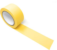 Premium Vinyl Sicherheitsmarkierungs- und Tanz-PVC-Bodenverbindungsklebeband - (5 cm x 32,8 m x 0,15 mm dick) 5 Rollen Gelb