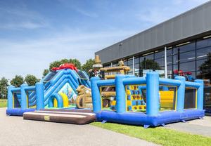 Tuỳ Chỉnh Thiết Kế <span class=keywords><strong>Happy</strong></span> House Inflatable <span class=keywords><strong>Castle</strong></span> Bouncer Slides Inflatable Fun City Sân Chơi Cho Công Viên Giải Trí - Product Image 2