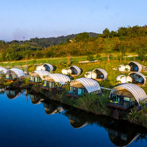 Extended Type Hotel <b>Tent</b> One Bedroom Aluminum Alloy <b>Frame</b> PVC Fabric Water Proof Four Season Quick Opening Resort <b>Tent</b> - Product Image 4