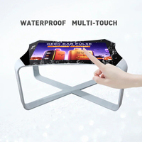 Kiosque interactif intelligent avec écran LCD Android pour hôtel et restaurant, table tactile multi-jeux et multi-café