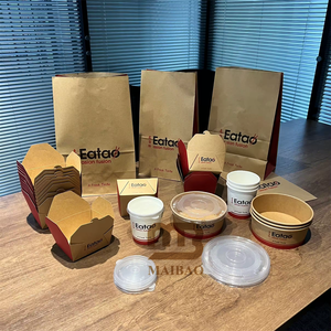 Boîte à hamburger personnalisée en papier résistant à la graisse pour emporter, boîte à poulet frit, plateau à frites, emballage pour restauration rapide à emporter - Product Image 4