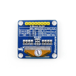 Display OLED Waveshare 0.96 Pollici 128*64 <span class=keywords><strong>Pixel</strong></span> con Pinheader Angolato/Orizzontale, Interfacce SPI / I2C, Display di Piccole Dimensioni con Chip Driver SSD1306 - Product Image 3