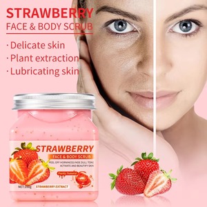 Gommage Visage et <span class=keywords><strong>Corps</strong></span> aux Fruits 350g – Exfoliant Doux, Lissant et Hydratant – Café, Rose, Curcuma, Aloès <span class=keywords><strong>Vera</strong></span> – Nettoyant Corporel OEM - Product Image 3